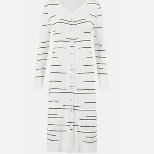 Cabi Dashes Longline Sweater - Size Medium